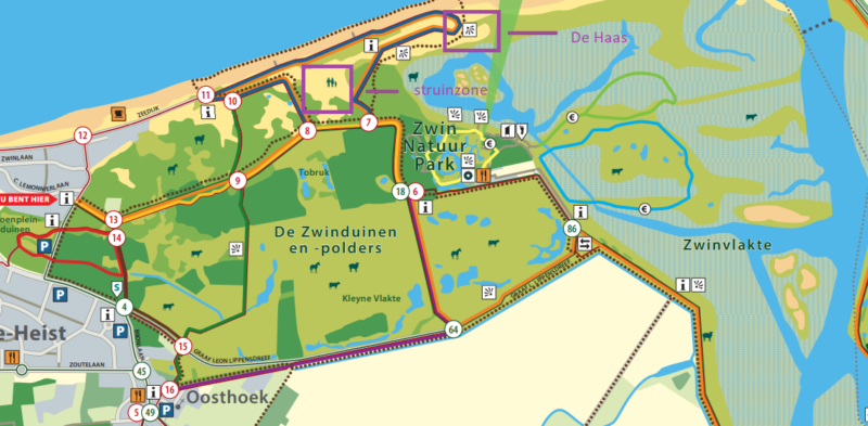 Kaart zwin